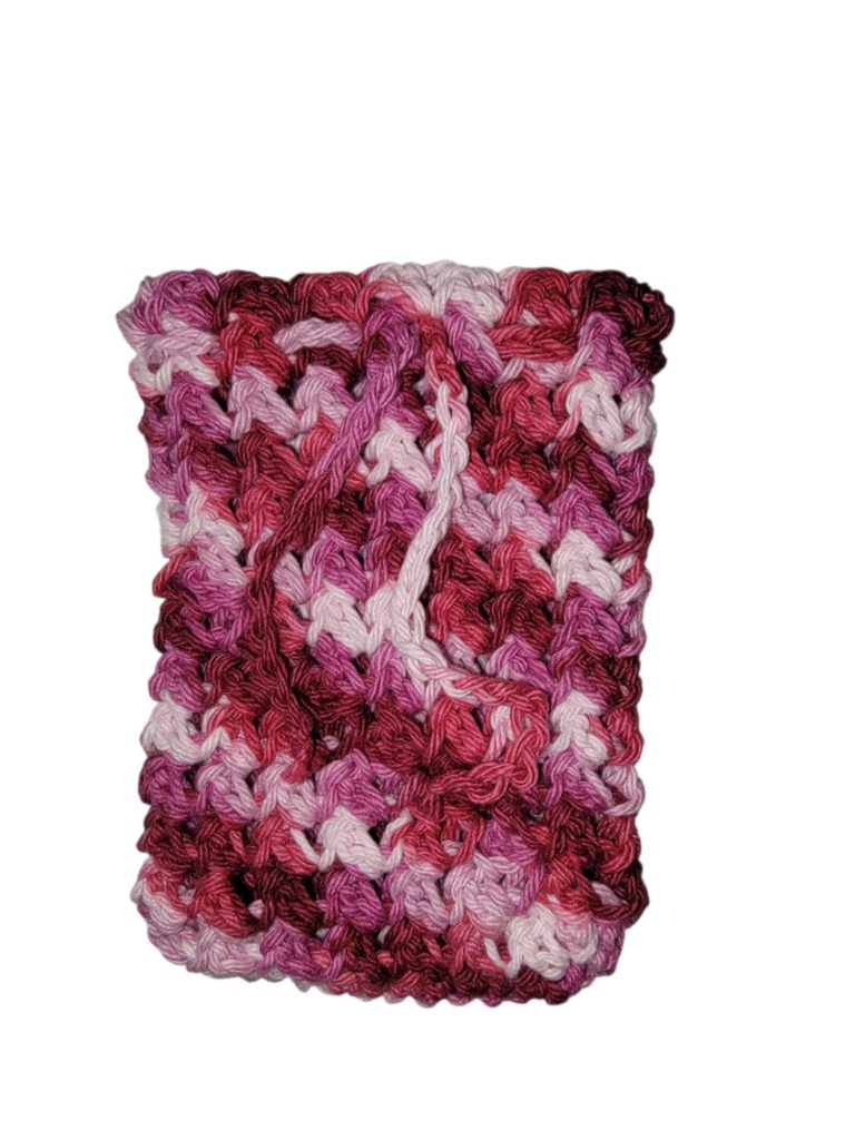 Hand Crochet Soap Saver - Blushing Roses