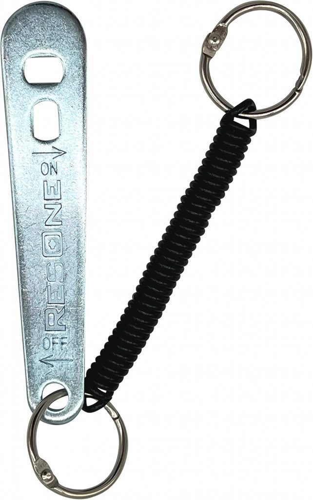 Metal Oxygen Wrench with Coil Keeper